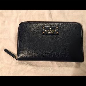 Kate Spade Navy Blue Large Wallet